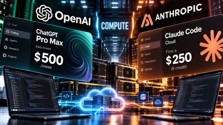 openai pro max 500 dollari anthropic claude code crediti