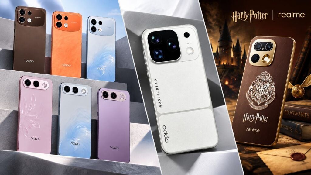 Oppo accelera da Find X10 a F35, Realme trasforma il medio gamma in oggetto da collezione 2 oppo find x10 f35 realme 16 pro harry potter