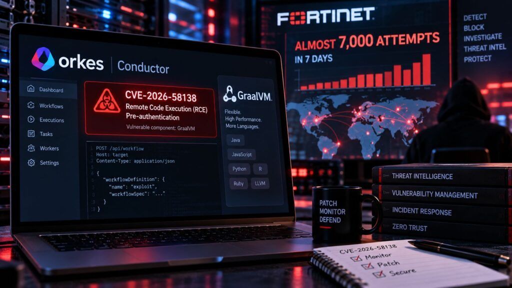Orkes Conductor sotto attacco: RCE pre-auth sfruttata quasi 7.000 volte 2 orkes conductor cve 2026 58138 rce attacchi