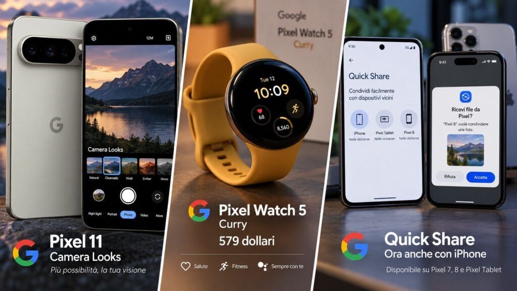 pixel 11 camera looks watch 5 curry quick share gemini