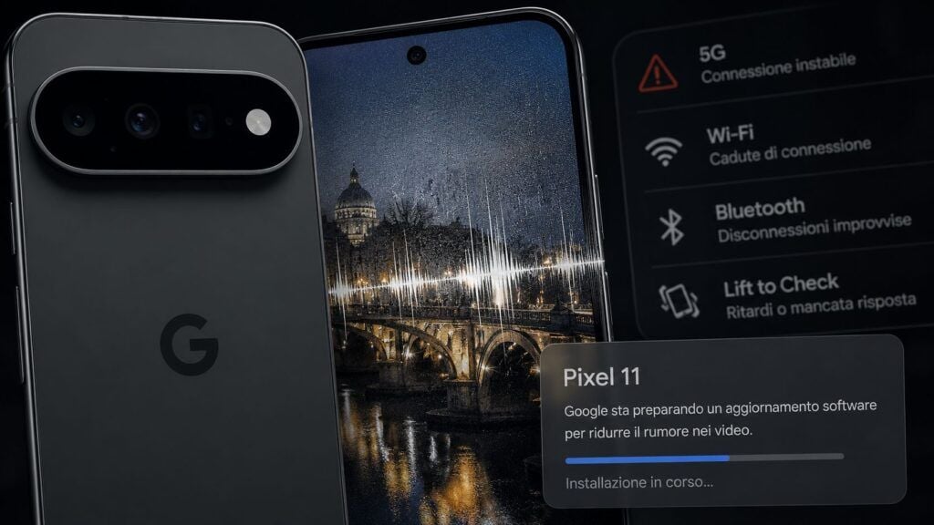 pixel 11 rumore video connettivita lift to check