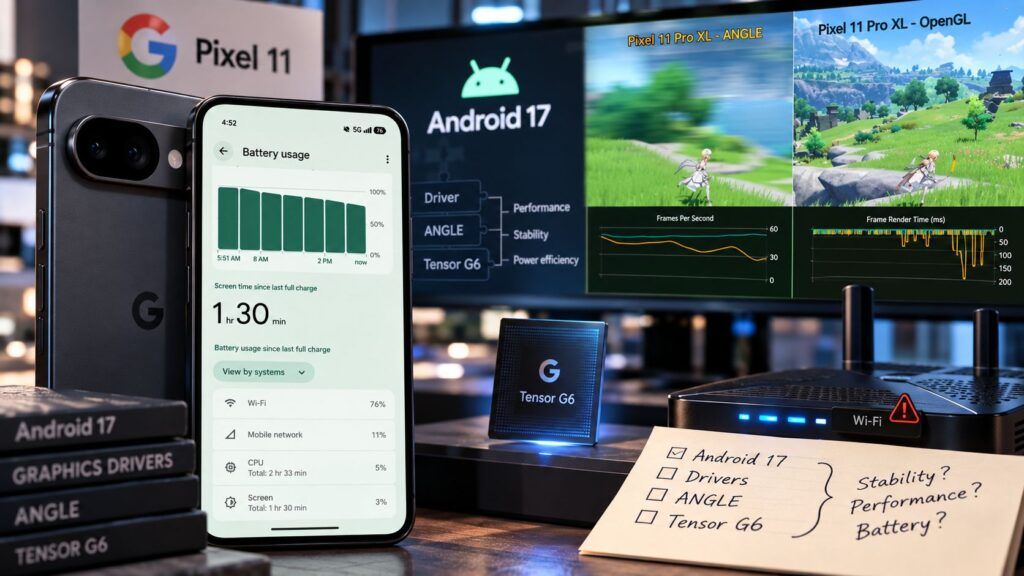 pixel 11 tra battery drain e stuttering tensor g6 inciampa sullo stack software
