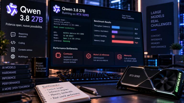 qwen 38 27b rtx 5090 benchmark inferenza