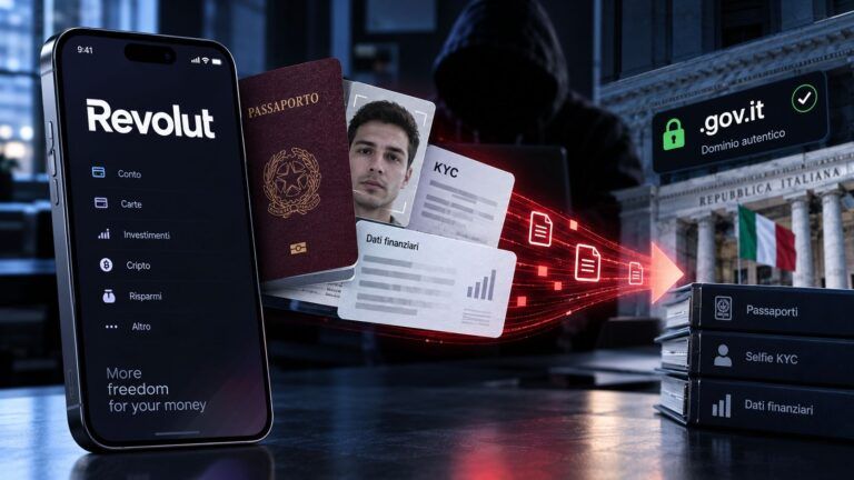 revolut data breach falsa richiesta governativa passaporti