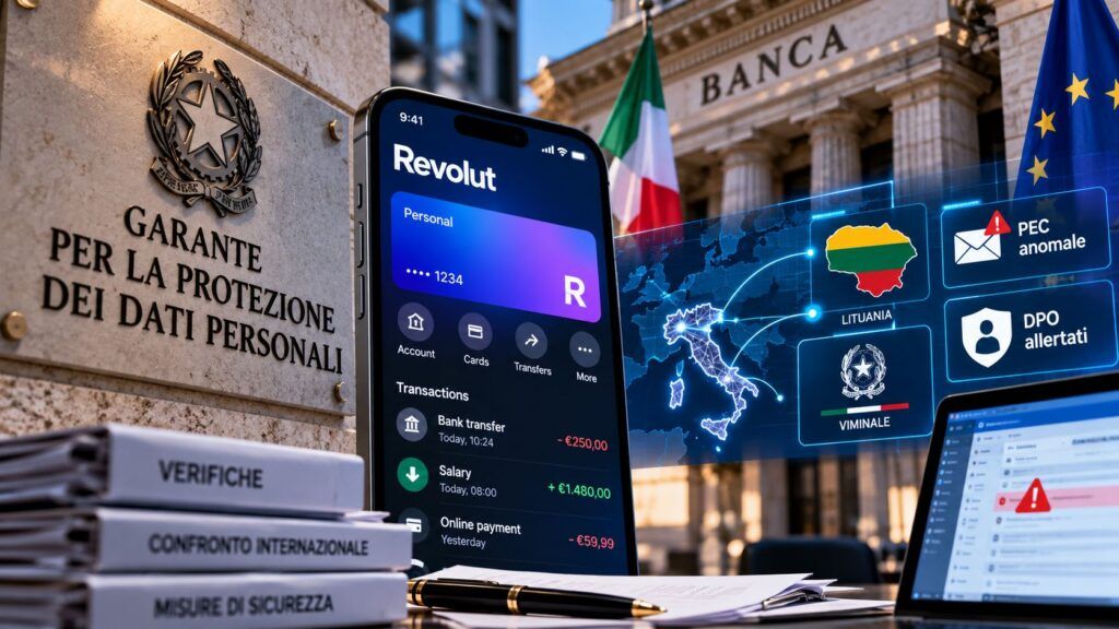 Revolut, il Garante allarga il caso alle banche italiane: caccia alle PEC anomale 2 revolut garante banche pec anomale
