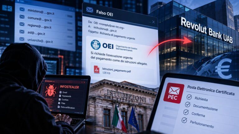 revolut oei infostealer lituania pec interno