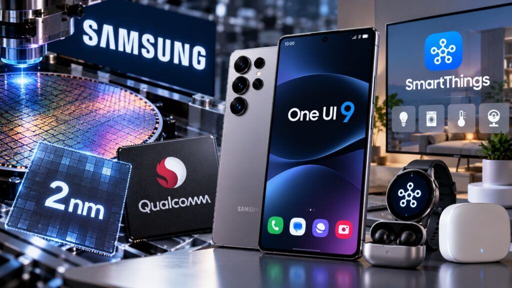 Samsung rilancia il 2 nm: Qualcomm, One UI 9 e SmartThings chiudono lo stack 2 samsung 2nm qualcomm one ui 9 smartthings