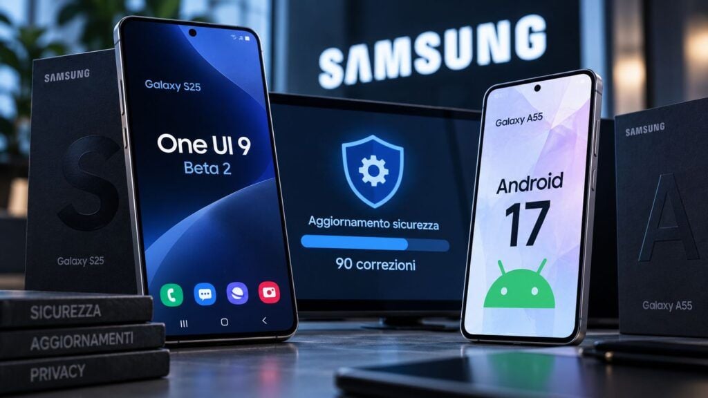 Samsung corregge 90 vulnerabilità e accelera One UI 9 su Galaxy S25 e A55 2 samsung patch settembre 2026 one ui 9 galaxy s25 a55