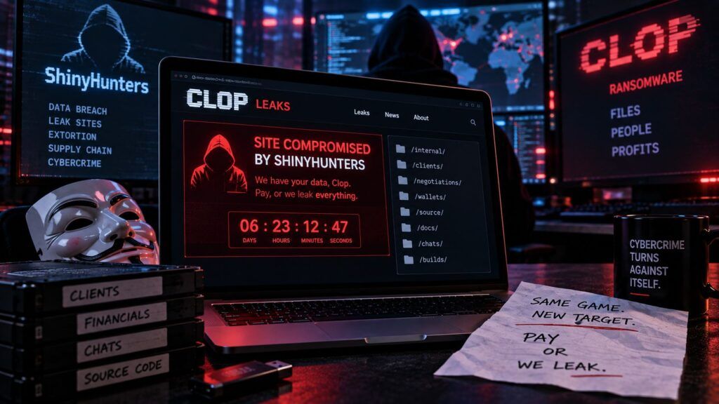 ShinyHunters viola Clop e minaccia di estorcere il ransomware: guerra tra cybercriminali 2 shinyhunters clop leak site estorsione ransomware