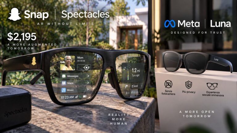 snap specs meta luna smart glasses fotocamera
