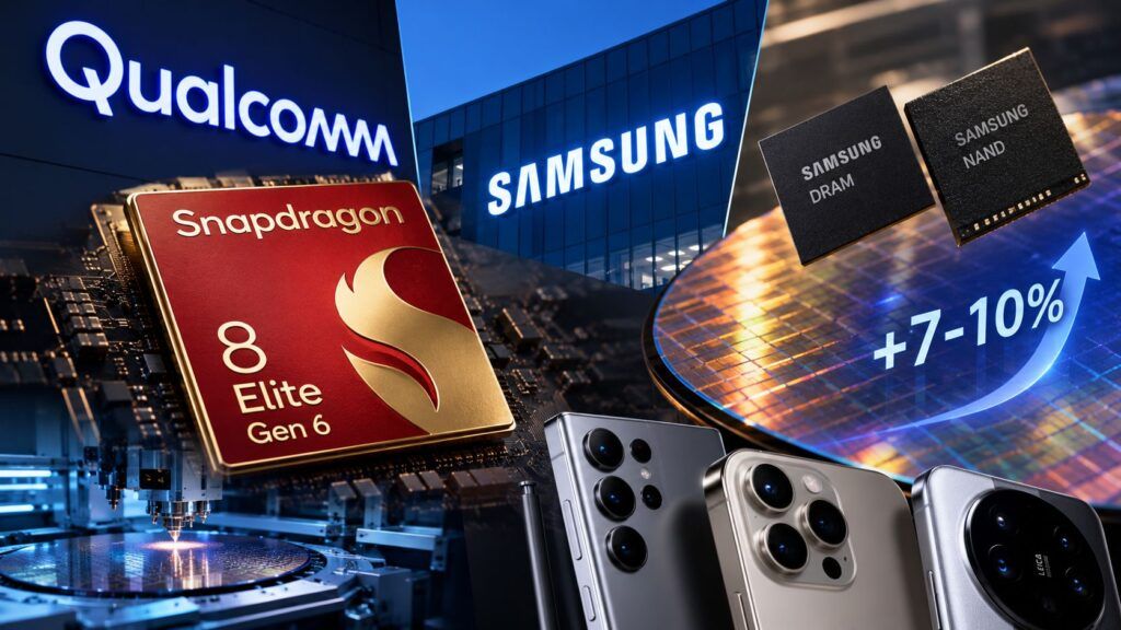 Snapdragon 8 Elite Gen 6 verso Samsung: 2 nm e memoria spingono i costi dei flagship 2 snapdragon 8 elite gen 6 samsung 2nm memoria prezzi