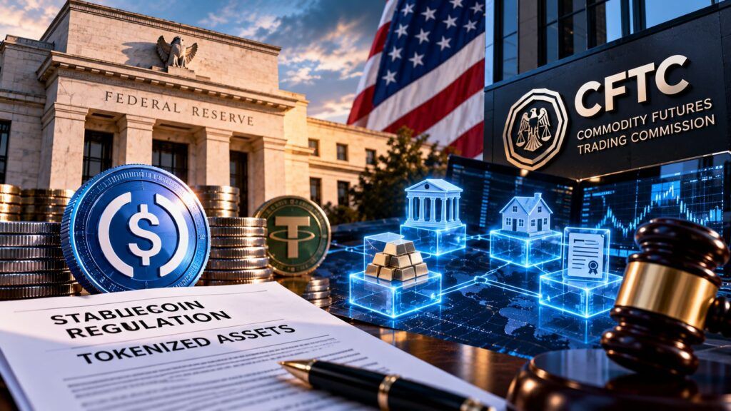 Stablecoin e titoli tokenizzati entrano nelle regole USA: Fed e CFTC cambiano passo 2 stablecoin tokenizzazione fed cftc genius act