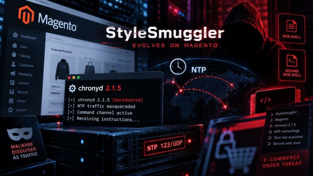 StyleSmuggler evolve: Magento colpito da chronyd e da una seconda web shell 2 stylesmuggler magento