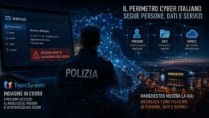 TeamSystem, Polizia e Manchester: il perimetro cyber italiano ormai passa dai dati 1 TeamSystem, Polizia e Manchester: il perimetro cyber italiano ormai passa dai dati