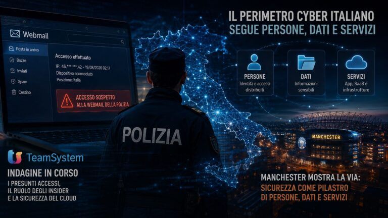 teamsystem polizia manchester perimetro cyber italiano
