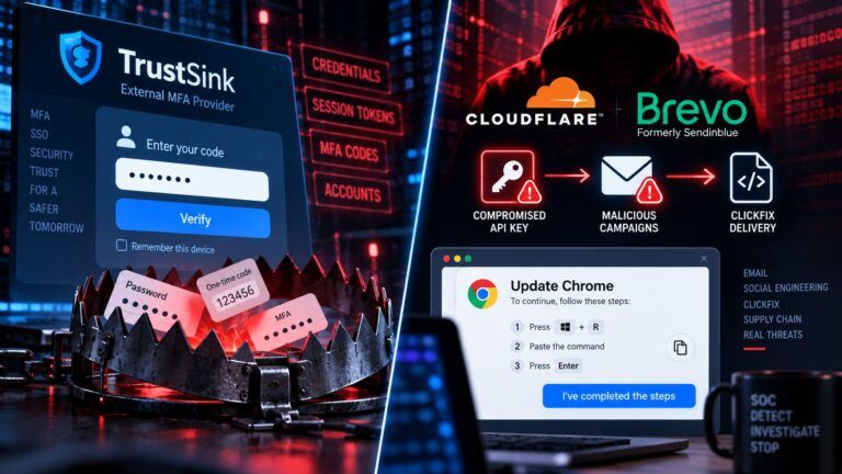 trustsink mfa brevo clickfix supply chain
