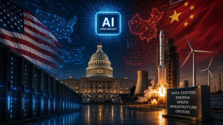 usa cina ai open source satelliti energia data center