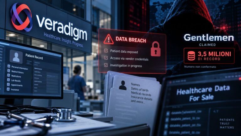 veradigm data breach gentlemen pazienti