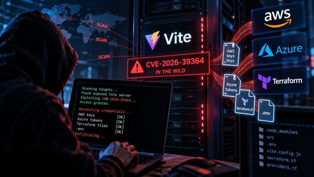 Vite sotto scansione: CVE-2026-39364 espone chiavi AWS, Azure e segreti Terraform 2 vite cve 2026 39364 attacchi credenziali aws azure