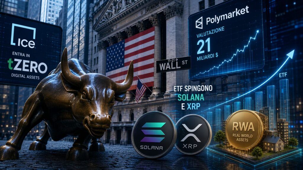 Wall Street accelera sulle crypto: tokenizzazione, ETF e prediction market da record 2 wall street crypto tokenizzazione etf prediction market