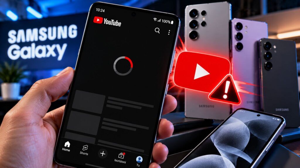 YouTube congela i Galaxy: freeze durante i video e riavvio forzato per gli utenti 2 youtube freeze samsung galaxy blocco