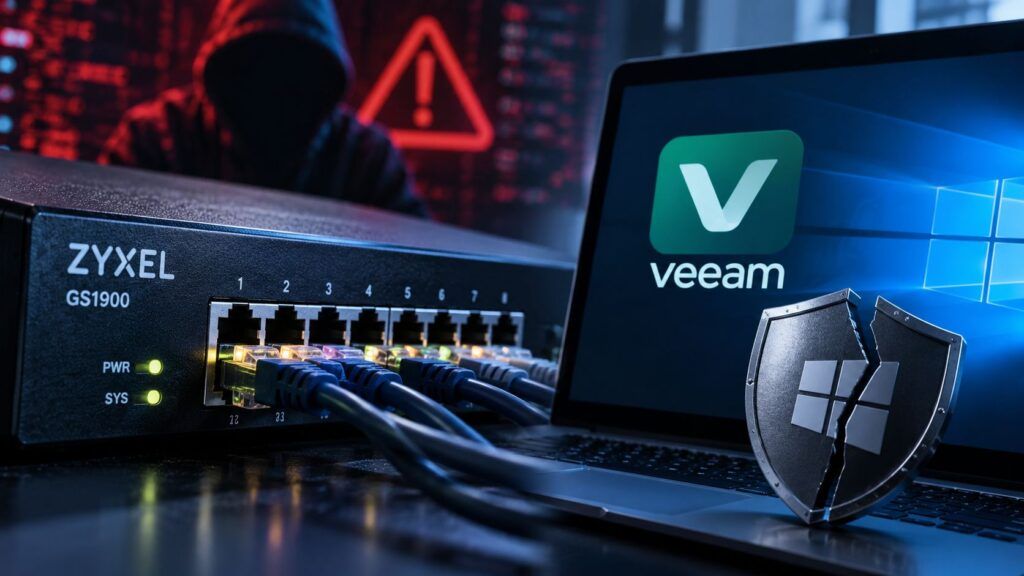 Zyxel GS1900 entra nel KEV mentre Veeam Agent viene sfruttato per ottenere SYSTEM 2 zyxel gs1900 veeam agent exploit kev
