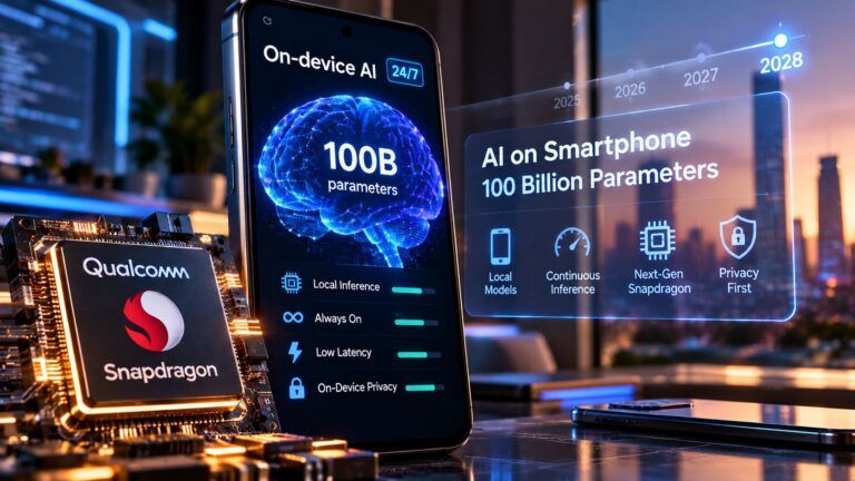 AI sul dispositivo 100B di parametri nel 2028