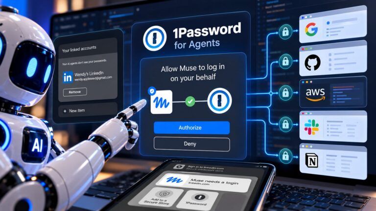 Accesso AI senza password con 1Password
