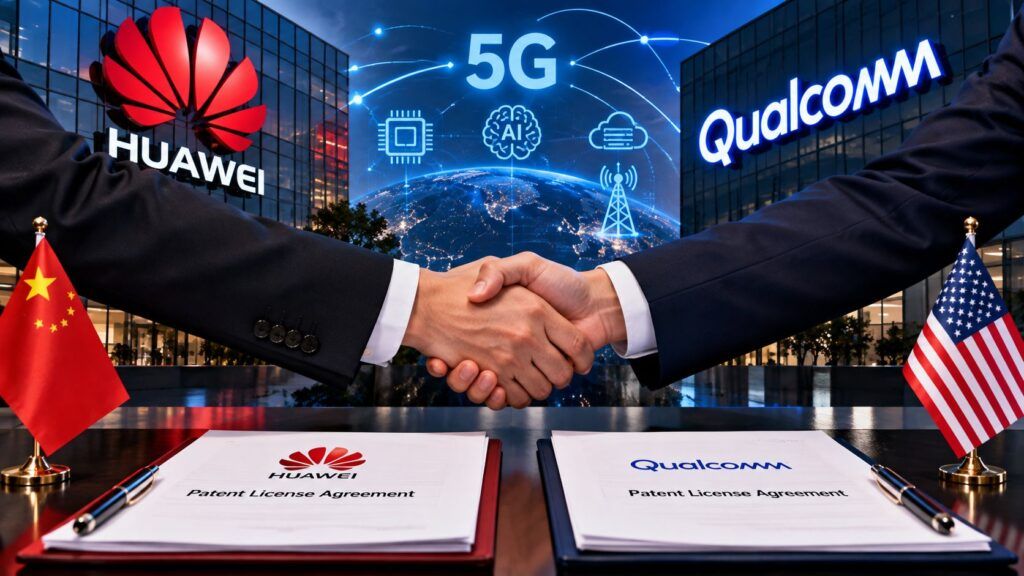 Huawei e Qualcomm incrociano brevetti: 5G e AI resistono alla guerra tech 2 Accordo globale tra Huawei e Qualcomm