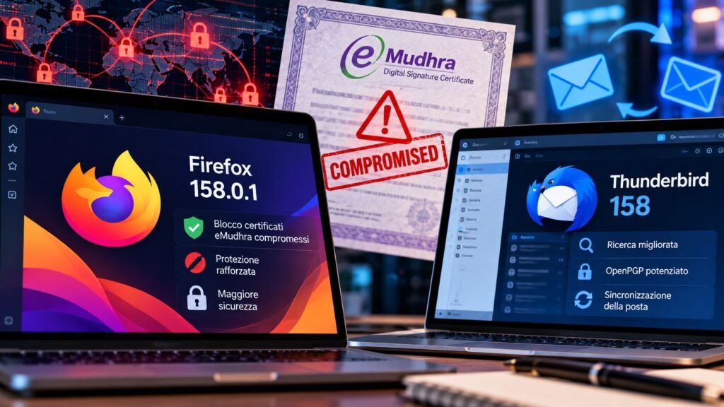 Aggiornamenti Firefox e Thunderbird sicuri