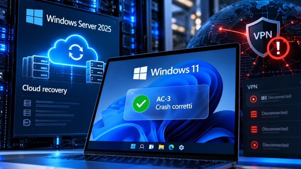Aggiornamenti Windows e sicurezza VPN