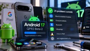 Android 17 QPR3 Beta 2 corregge i Pixel: batteria, crash e Linux