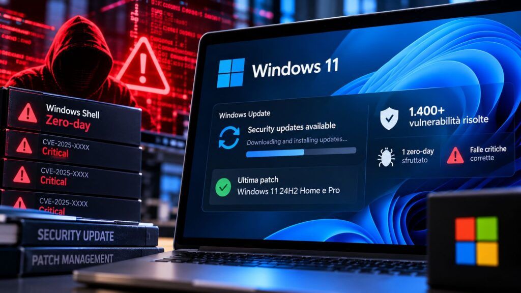 Microsoft Patch Tuesday ottobre: oltre 1.400 falle, tre zero-day e 24H2 EOL 2 Aggiornamento Windows 11 e minacce zero day