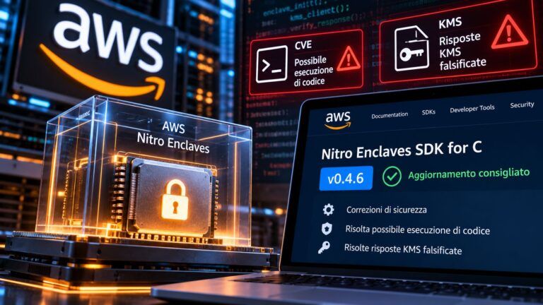 Aggiornamento di sicurezza AWS Nitro Enclaves