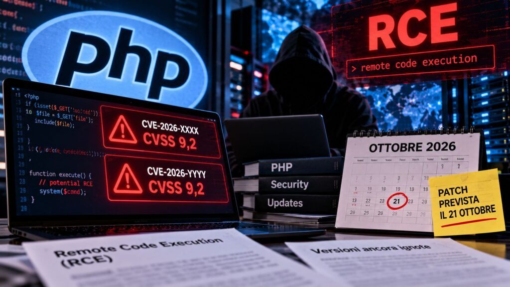 PHP2Shell, due falle critiche da 9,2: aggiornamento di emergenza per PHP 2 Allerta PHP patch prevista il 21 ottobre