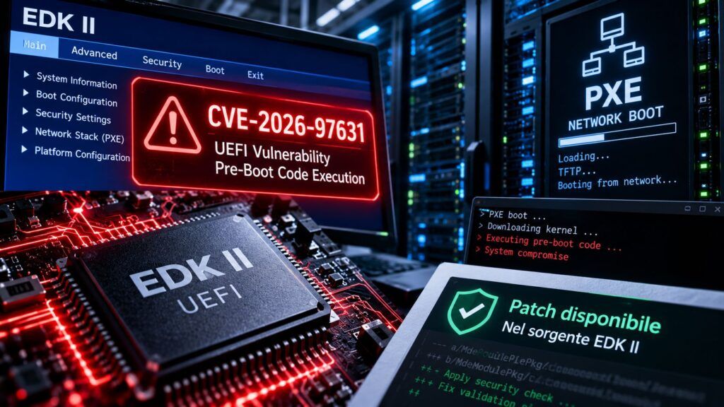 UEFI, falla di 16 anni espone i server prima di Secure Boot 2 Allerta UEFI vulnerabilita EDK II