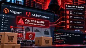 BlockStrap buca Magento: RCE senza login, CVSS 10 e patch manuale