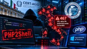 CISA inserisce PHP2Shell nel KEV: patch urgenti sui server italiani 9 CISA inserisce PHP2Shell nel KEV: patch urgenti sui server italiani