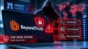 BeyondTrust zero-day: ARMORY CASTLE sfrutta CVE-2026-102764 da agosto 5 BeyondTrust zero-day: ARMORY CASTLE sfrutta CVE-2026-102764 da agosto