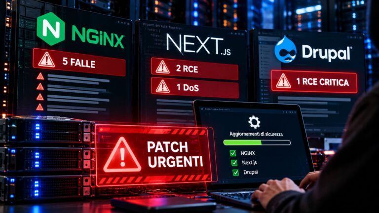 Allerta patch di sicurezza nel datacenter