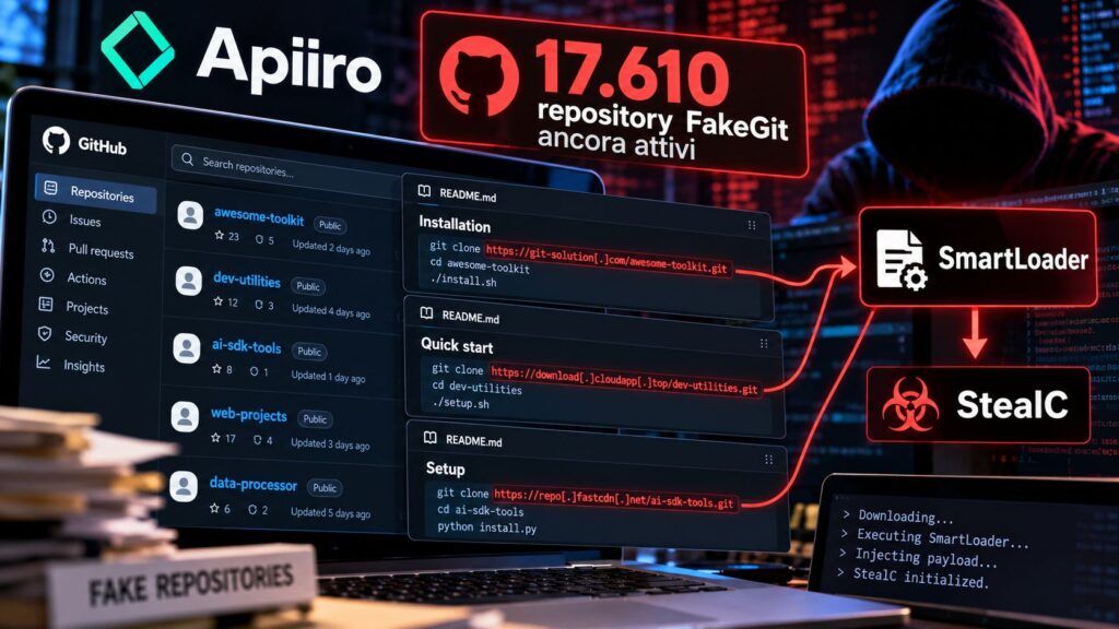 FakeGit riattiva 17.610 repository GitHub senza crearne di nuovi 2 Analisi di una minaccia nei repository falsi