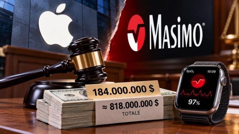 Apple contro Masimo verdetto da 818 milioni