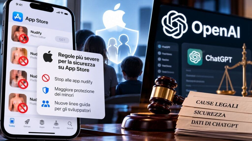 Apple stringe l’App Store sui minori, OpenAI finisce sotto accusa 2 Apple e OpenAI sotto scrutinio legale