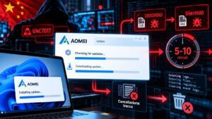 UNC7017 colpisce AOMEI: supply chain attiva per soli cinque minuti