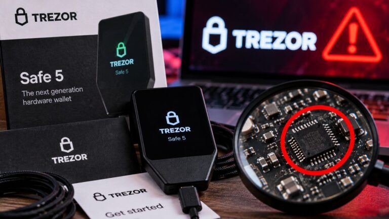 Avviso di sicurezza del Trezor Safe 5