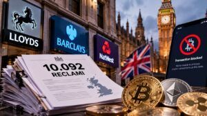 Lloyds, Barclays e NatWest: 10.092 reclami per i blocchi crypto