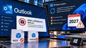 Microsoft chiude MSIX in Outlook e prepara il taglio agli update Windows