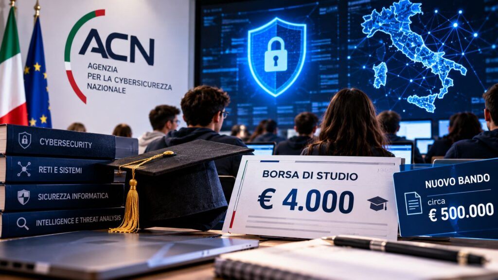 ACN e ITS Academy, 113 borse da 4.000 euro per la cybersicurezza 2 Borsa di studio per la cybersicurezza