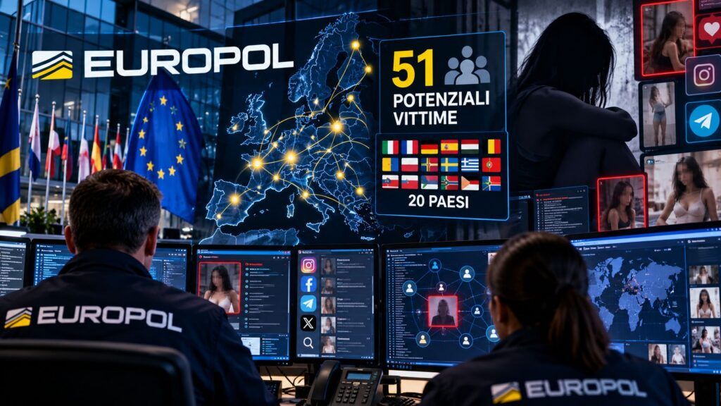 Europol traccia 51 potenziali vittime della tratta con l'OSINT 2 Centro operativo Europol contro la tratta umana