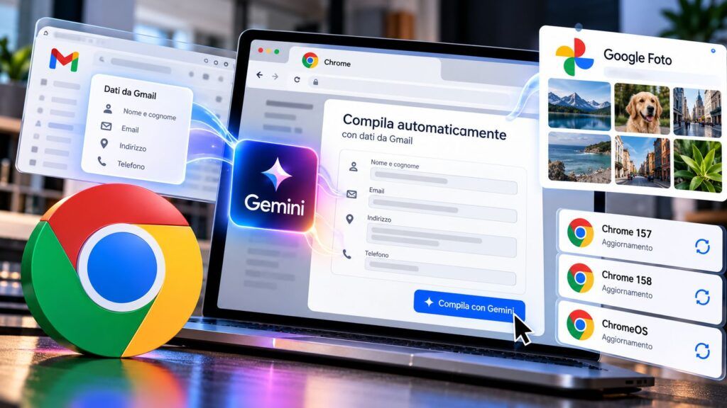 Chrome e Gemini Compilazione Intelligente